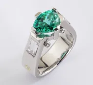 Paraiba tourmaline ring (NMNH G11627)::13069383