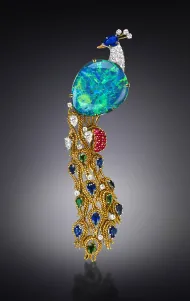 Opal Peacock Brooch (NMNH G7987)::15324896