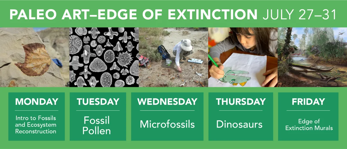 Schedule of topics for Paleo Art session