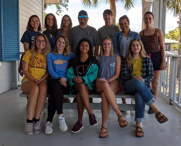 The 12 CHAMP Lab members posing together