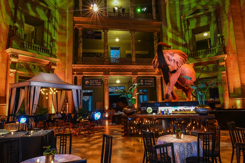 NMNH Rotunda transformed for an event